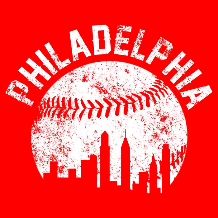 Philadelphia Baseball City Skyline Vintage Flatbill Hat