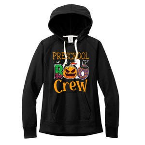 Preschool Boo Crew PreK Teachers Students Halloween Women's Fleece Hoodie