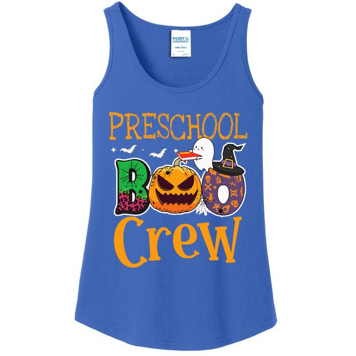 Preschool Boo Crew PreK Teachers Students Halloween Ladies Essential Tank