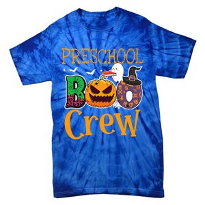 Preschool Boo Crew PreK Teachers Students Halloween Tie-Dye T-Shirt