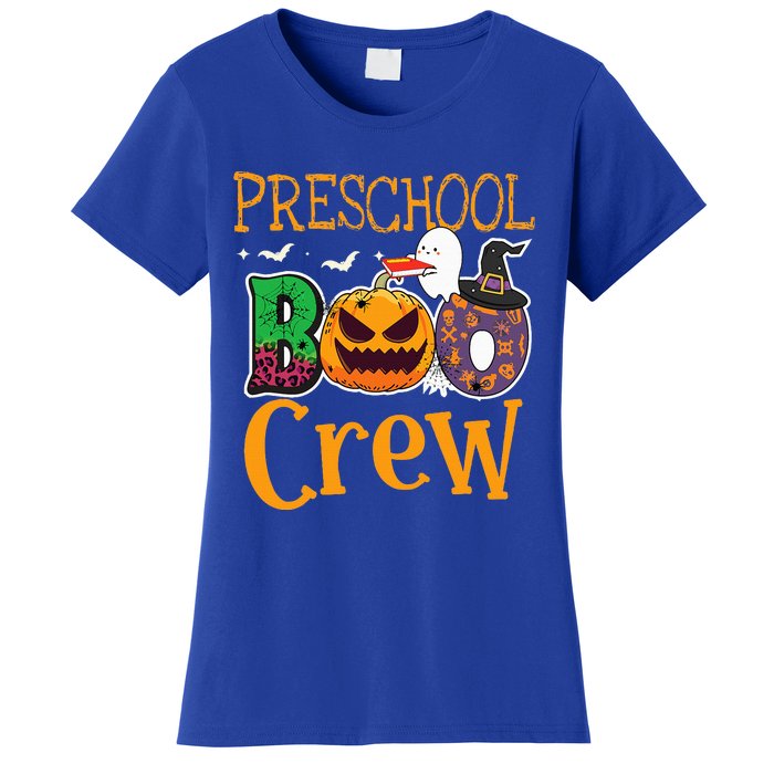 Preschool Boo Crew PreK Teachers Students Halloween Women's T-Shirt