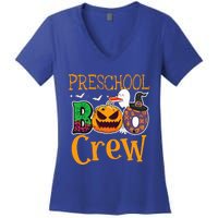 Preschool Boo Crew PreK Teachers Students Halloween Women's V-Neck T-Shirt