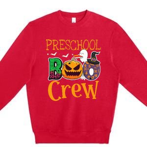 Preschool Boo Crew PreK Teachers Students Halloween Premium Crewneck Sweatshirt