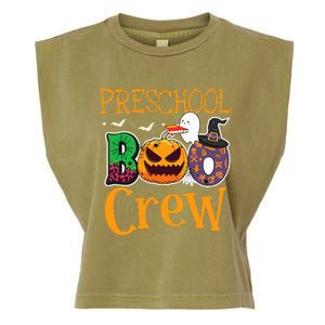 Preschool Boo Crew PreK Teachers Students Halloween Garment-Dyed Women's Muscle Tee