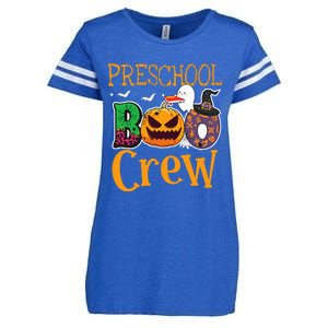 Preschool Boo Crew PreK Teachers Students Halloween Enza Ladies Jersey Football T-Shirt