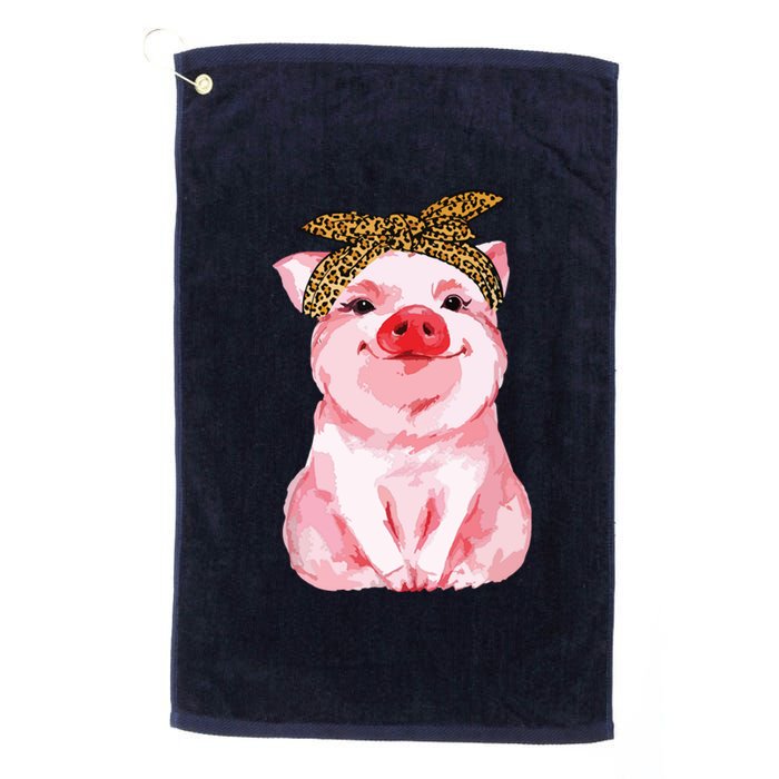 Pig Bandana Cute For Girl And Women Gift Awesome Platinum Collection Golf Towel