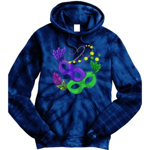 Parade Beads Carnival Masquerade Gift Mardi Gras Tie Dye Hoodie