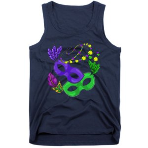 Parade Beads Carnival Masquerade Gift Mardi Gras Tank Top