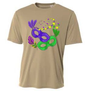 Parade Beads Carnival Masquerade Gift Mardi Gras Cooling Performance Crew T-Shirt