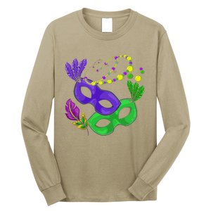 Parade Beads Carnival Masquerade Gift Mardi Gras Long Sleeve Shirt