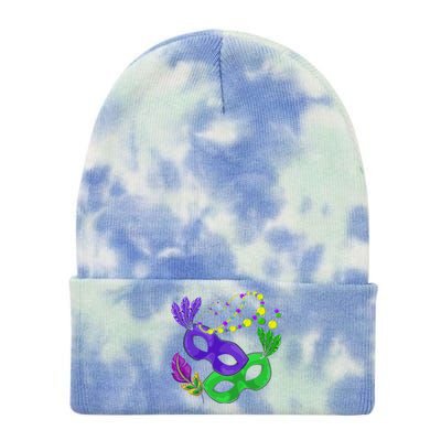 Parade Beads Carnival Masquerade Gift Mardi Gras Tie Dye 12in Knit Beanie