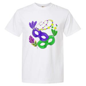 Parade Beads Carnival Masquerade Gift Mardi Gras Garment-Dyed Heavyweight T-Shirt