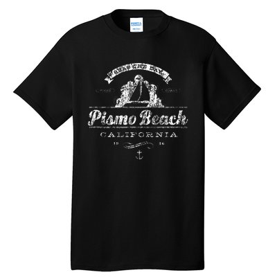 Pismo Beach CA Sailboat Vintage Nautical Tall T-Shirt