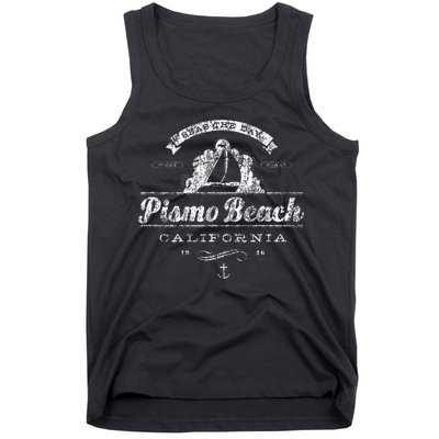 Pismo Beach CA Sailboat Vintage Nautical Tank Top