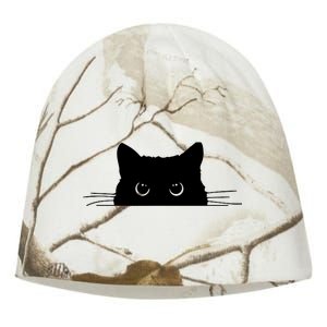 Pocket Black Cat Lover Adult Gift Kati - Camo Knit Beanie