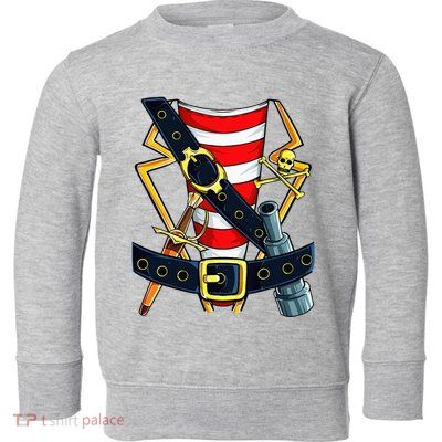 Pirate Buccaneer Costume Funny Halloween Novelty Toddler Sweatshirt
