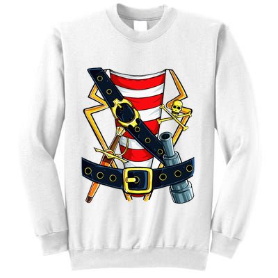 Pirate Buccaneer Costume Funny Halloween Novelty Sweatshirt