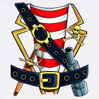 Pirate Buccaneer Costume Funny Halloween Novelty T-Shirt