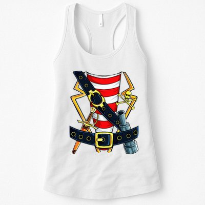 Pirate Buccaneer Costume Funny Halloween Novelty Womens Tank Top