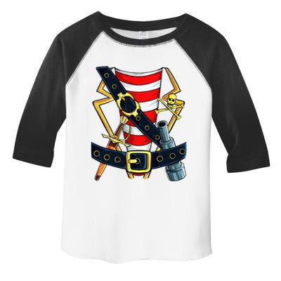 Pirate Buccaneer Costume Funny Halloween Novelty Toddler Fine Jersey T-Shirt