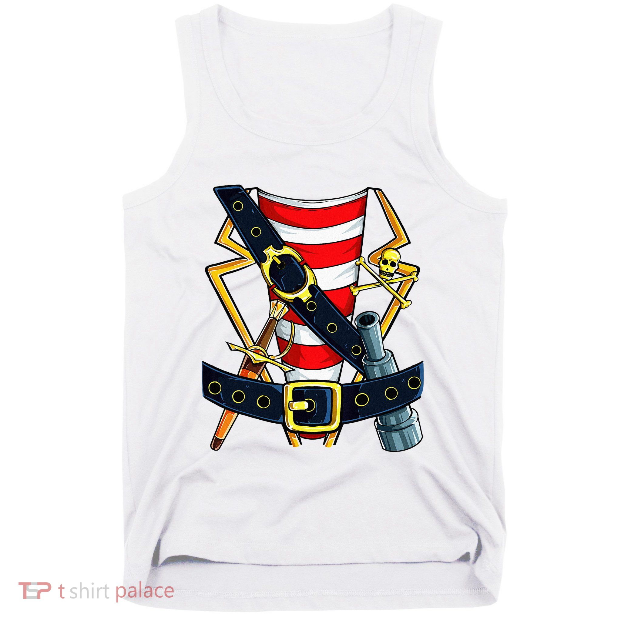 Pirate Buccaneer Costume Funny Halloween Novelty Tank Top