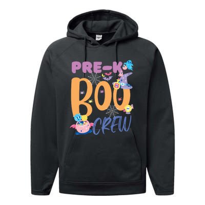 PreK Boo Crew Teacher Students Halloween Costume Party Team Performance Fleece Hoodie