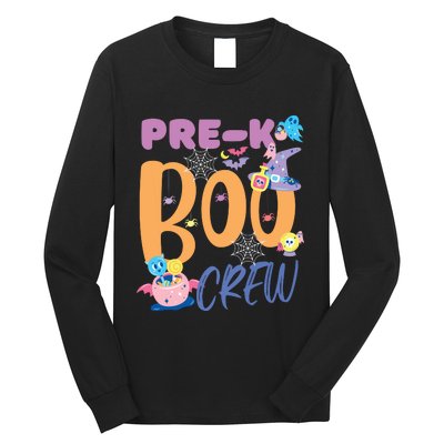 PreK Boo Crew Teacher Students Halloween Costume Party Team Long Sleeve Shirt