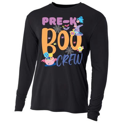 PreK Boo Crew Teacher Students Halloween Costume Party Team Cooling Performance Long Sleeve Crew