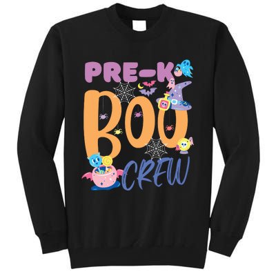 PreK Boo Crew Teacher Students Halloween Costume Party Team Tall Sweatshirt