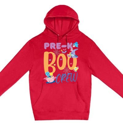 PreK Boo Crew Teacher Students Halloween Costume Party Team Premium Pullover Hoodie