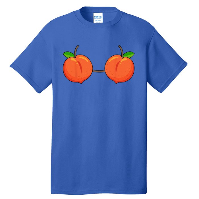 Peach Bra Costume Cute Easy Fruits Halloween Gift Tall T-Shirt