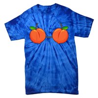 Peach Bra Costume Cute Easy Fruits Halloween Gift Tie-Dye T-Shirt