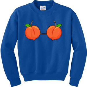 Peach Bra Costume Cute Easy Fruits Halloween Gift Kids Sweatshirt