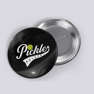 Pickle Baller Cool Paddle Sports Pickleball Lover Vintage Button