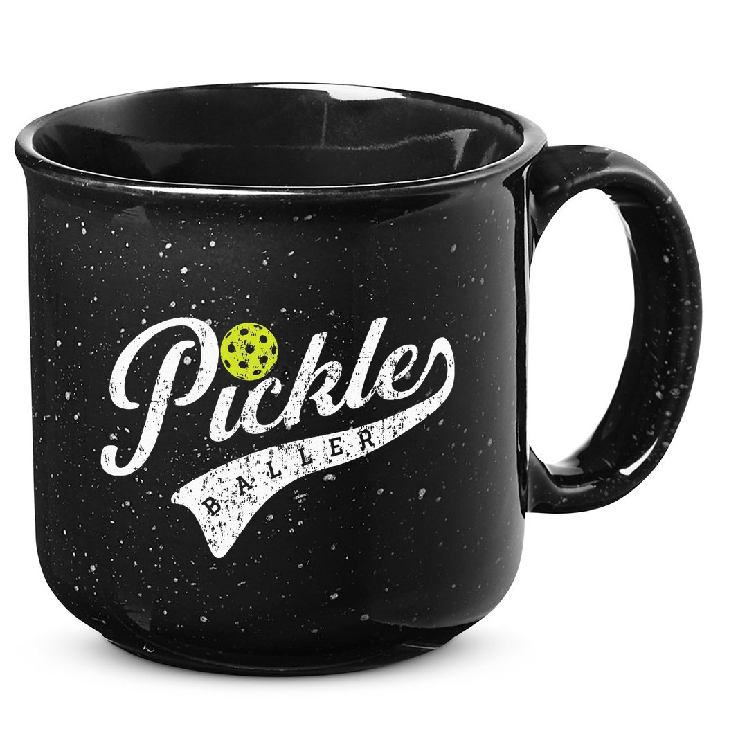 Pickle Baller Cool Paddle Sports Pickleball Lover Vintage 15oz Campfire Ceramic Mug