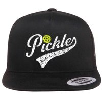 Pickle Baller Cool Paddle Sports Pickleball Lover Vintage Flatbill Hat