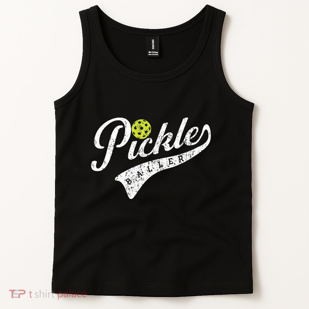 Pickle Baller Cool Paddle Sports Pickleball Lover Vintage Tank Top