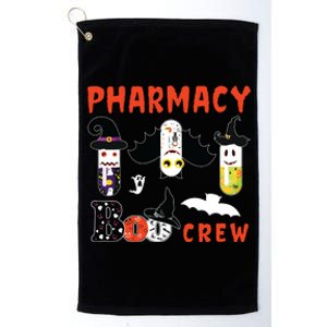 Pharmacy Boo Crew Pills Pharmacist Spooky Halloween Costume Platinum Collection Golf Towel