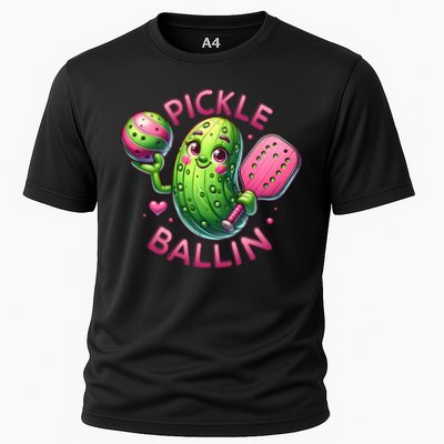 Pickle Ballin Cute Pickleball Women Pickleball Lovers Performance Shirt