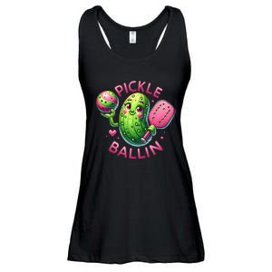 Pickle Ballin Cute Pickleball Women Pickleball Lovers Ladies Essential Flowy Tank