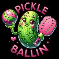 Pickle Ballin Cute Pickleball Women Pickleball Lovers 16 in Basic Backpack