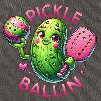 Pickle Ballin Cute Pickleball Women Pickleball Lovers Cotton Canvas Backpack