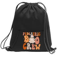 Pediatric Boo Crew Halloween Sweatshirt Cinch Pack Bag