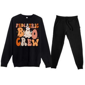 Pediatric Boo Crew Halloween Premium Crewneck Sweatsuit Set