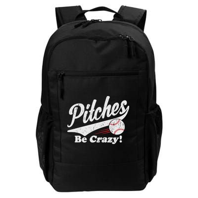 PITCHES BE CRAZY FUNNY BASEBALL MEME Backpack