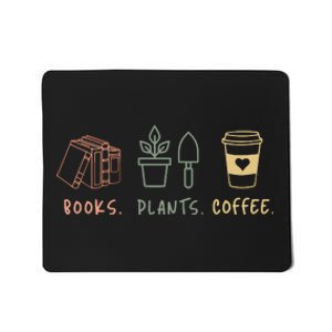 Plants Books Coffee Lover Mousepad