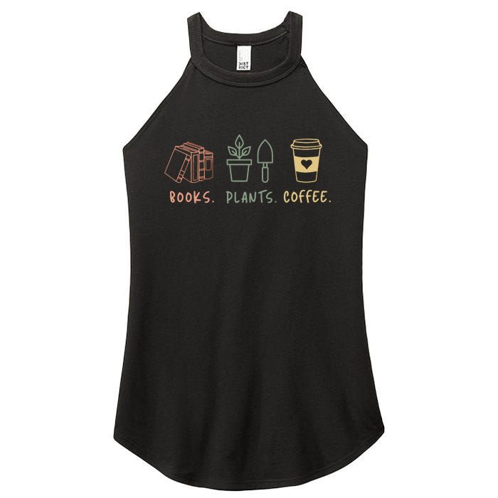 Plants Books Coffee Lover Women's Perfect Tri Rocker Tank