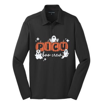 Picu Boo Crew Halloween Silk Touch Performance Long Sleeve Polo