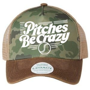 Pitches Be Crazy Softball Pitcher Gift Legacy Tie Dye Trucker Hat