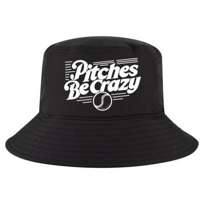 Pitches Be Crazy Softball Pitcher Gift Cool Comfort Performance Bucket Hat